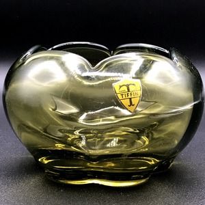 Canterbury Greenbriar TIFFIN Franciscan Rose Bowl Original Sticker Citron Green